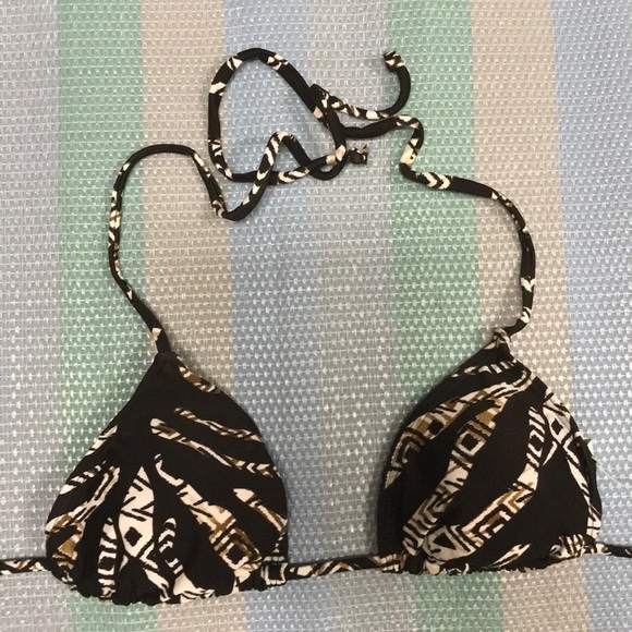 Beach Joy Size Small Triangle Side Ties Bikini Set. New With Tags - Picture 2 of 4